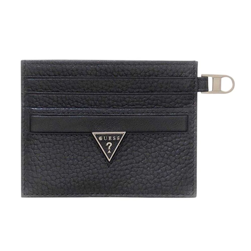 Guess Monaco Leather Card Holder / Black